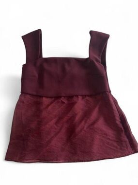Abercrombie & Fitch Burgundy Square Neck Top